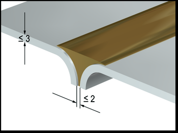 Flanged-butt design