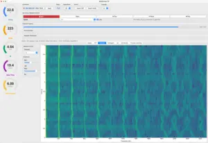 Ansicht FFT-Analyse-Wasserfall (Impulsprozeß MIG-Aluminium)