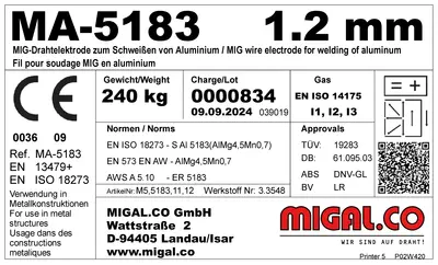 Etikett mit QR-Code
