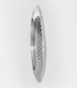 Profile of a 125 mm double sided milling ring Profile of a 125 mm double sided milling ring