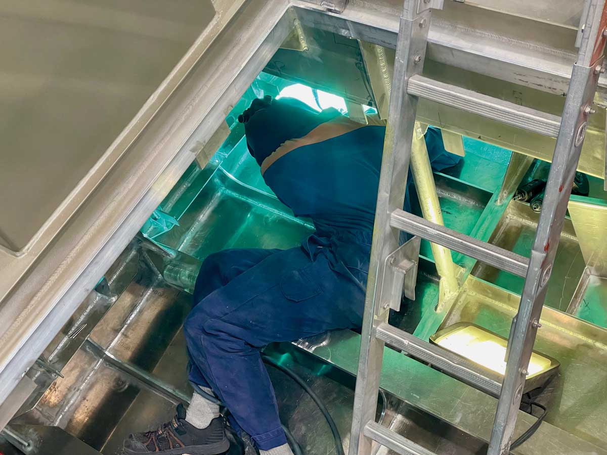 Many welds are made under confined space conditions.